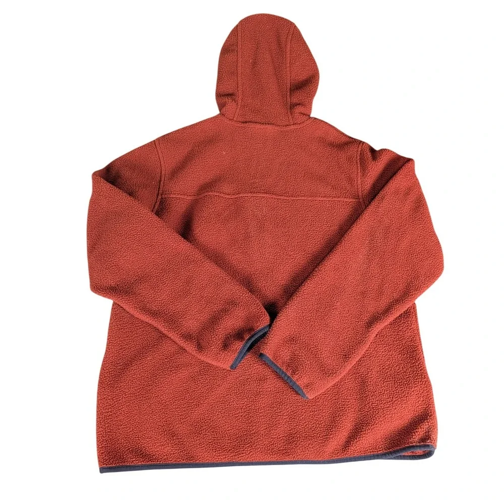 The North Face TKA Glacier Snap-Neck Fleece Hoodie‎ Burnt Orange Mens M NF0A4AJB